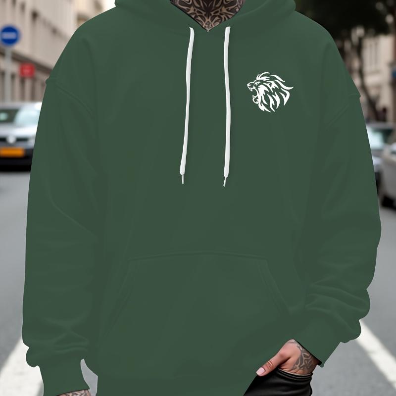 Дышащий и универсальный, мужской худи свободного кроя XXL чёрный