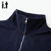 Izzue Women's Half-Zip Polo Long-Sleeve T-Shirt