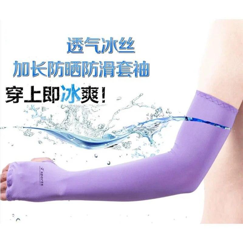 1 Pair Men Women Sports MTB Cycling Wear Arm Warmers Cooling Sleeves Cover Outdoor Bicycle Sun Protection Anti UV Arm Sleeves