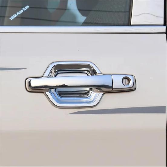 Car Door Outside Handles Door Bowls Sticker Cover Trim For Mitsubishi Pajero V97 V93 V80 Montero Limited 2009 - Accessories