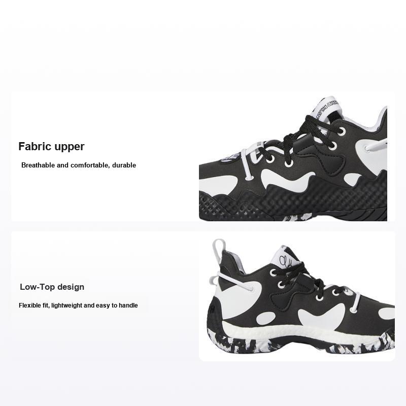 adidas Harden Vol. 6 J Black White Kids Sneakers Core-Black Cloud-White GV8775