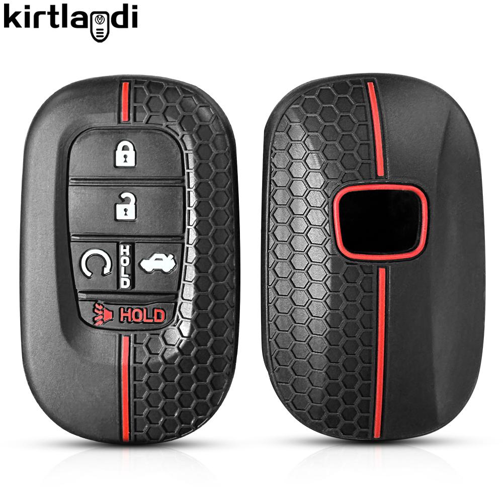 

Силиконовый чехол для ключа-пульта автомобиля, брелок-держатель для ключей, чехол для ключа для Honda HRV CRV Freed Accord Civic 2021-2024 Civic 11-го поколения