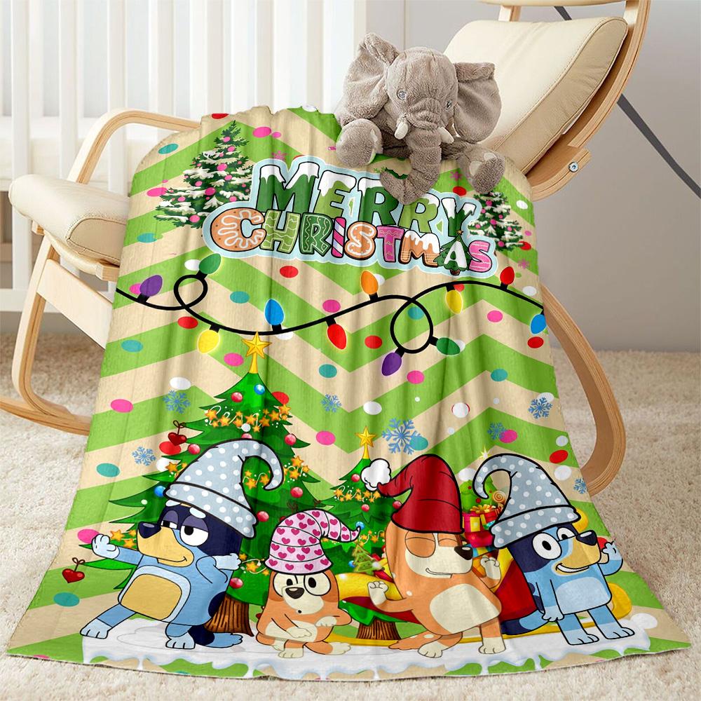 Merry Christmas Celebration Blanket Ultra-Soft Great for Seaside Bed Bedding Four Seasons Multipurpose Warmthful Decor Gifts For Family Or Friends