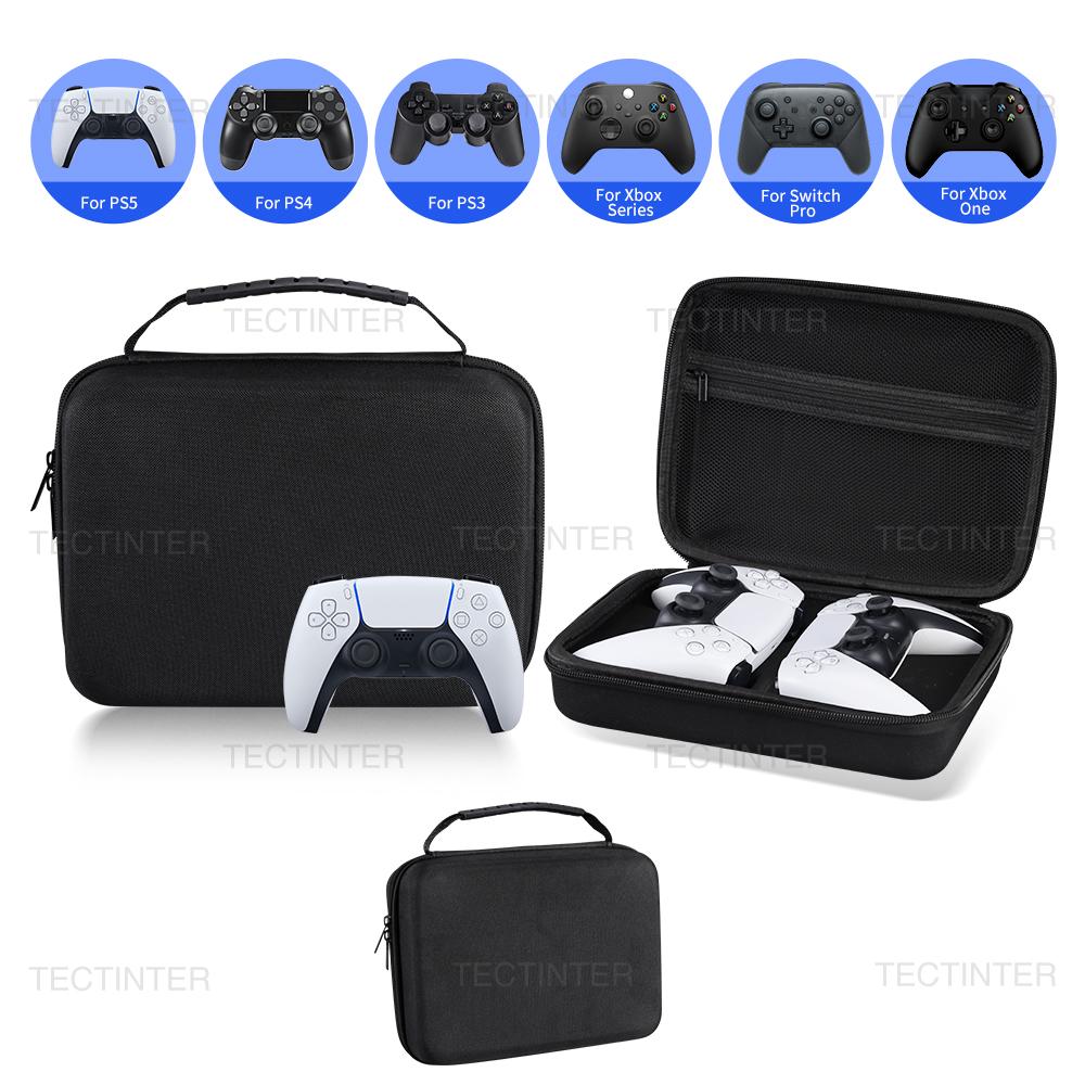 Dual Carrying Case Bag For PS5/PS4/PS3/Xbox Series Controller Portable Travel Pouch Shockproof Storage Shell For PS5 Accessories