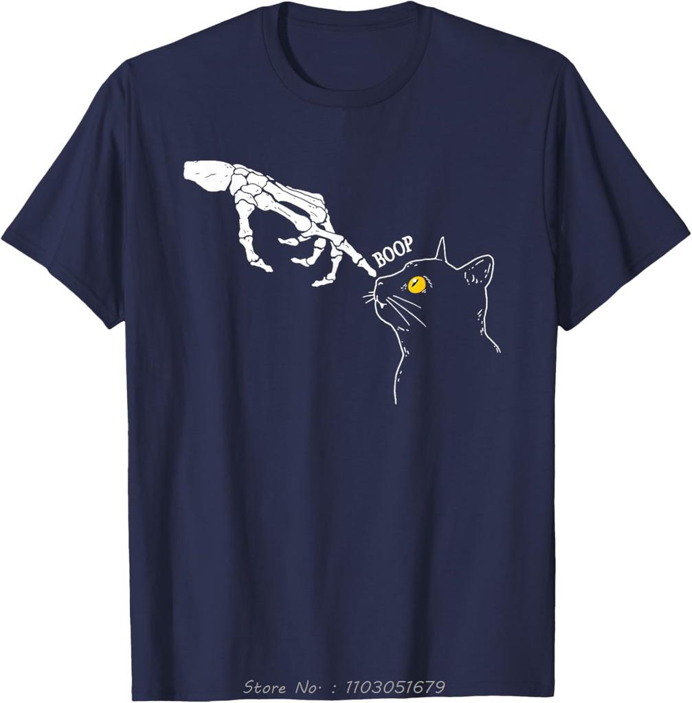 Skeleton Dot In Pussy Funny Oversized Tshirt Simple Mens Clothing Fashion Cotton Tshirt Sportswear Casual Fitness T Shirt