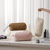 Hair Dryer Storage Bag For Travel Cute Bow Embroidery Quilted Hair Tools Waterproof Zipper Cosmetic Bags