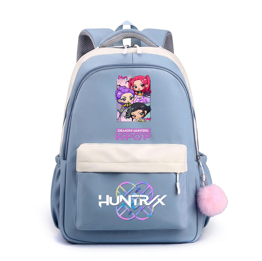 Anime Cartoon K-Pop Demon Hunters Printed Large Capacity Waterproof Backpack for Teenger Student Girl Boy Schoolbag Bookbag Gift Travel Bag