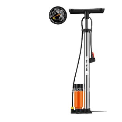Hochdruck-Edelstahlpumpe mit Manometer für Fahrräder, Elektrofahrzeuge und Basketbälle