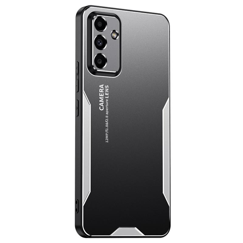 

For Samsung Galaxy A34 5G Shockproof Case Aluminum Alloy+TPU+PC Combination Protective Shell Silver