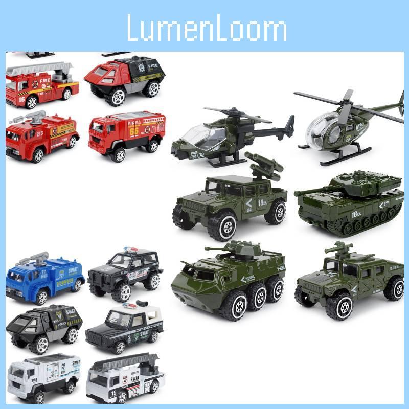 Military Affairs Mini Fire Fighting Special Police Alloy Car Model Toy Children