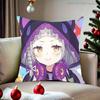 Hololive Murasaki SShino Pillow Case For Living Room Bedroom Hotel Pattern Printed Cushion Cover Decorations and Protector