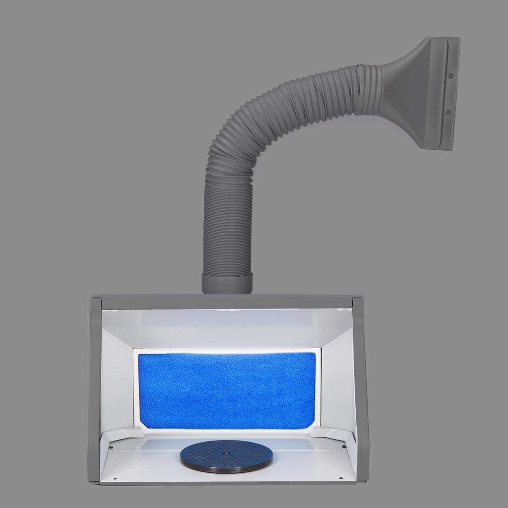 100-240V Spray Extractor Set Exhaust Filter LED Light Adjustable Switch Model Crafts Paint Kit Airbrush Spray Paint Booth Kit
