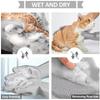 Pet Bath Gloves Pet Grooming and Cleaning Bathing and Shampooing Scratch Resistant and Bite Resistant Rubber Glove Pet Supplies