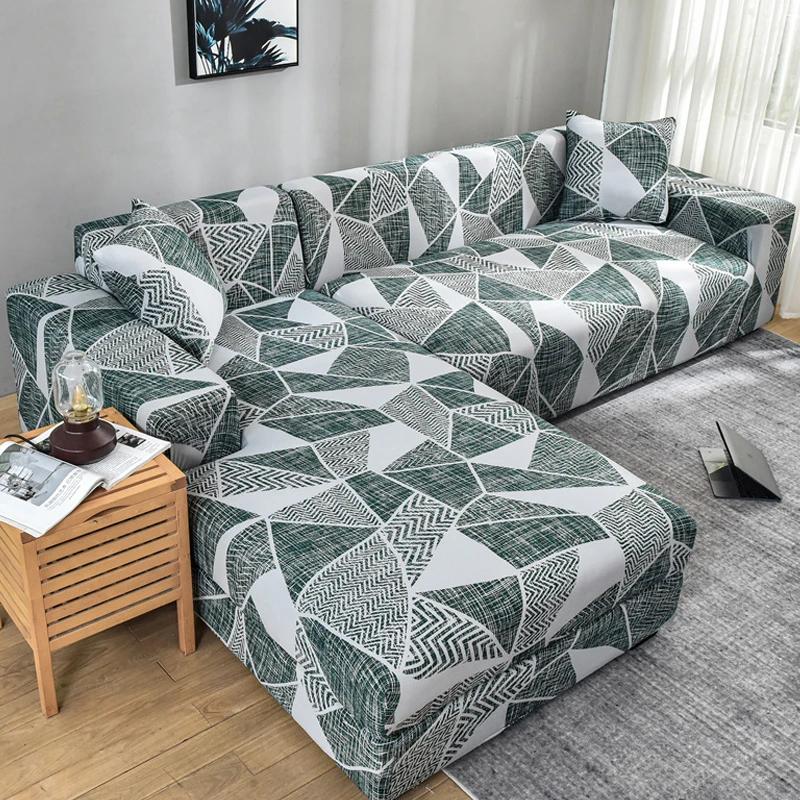 Elastic Sofa Cover 1/2/3/4 Seater L Shaped Corner Sofa Cover Protector For Living Room Stretch Cover For Sofa Couch Armchair