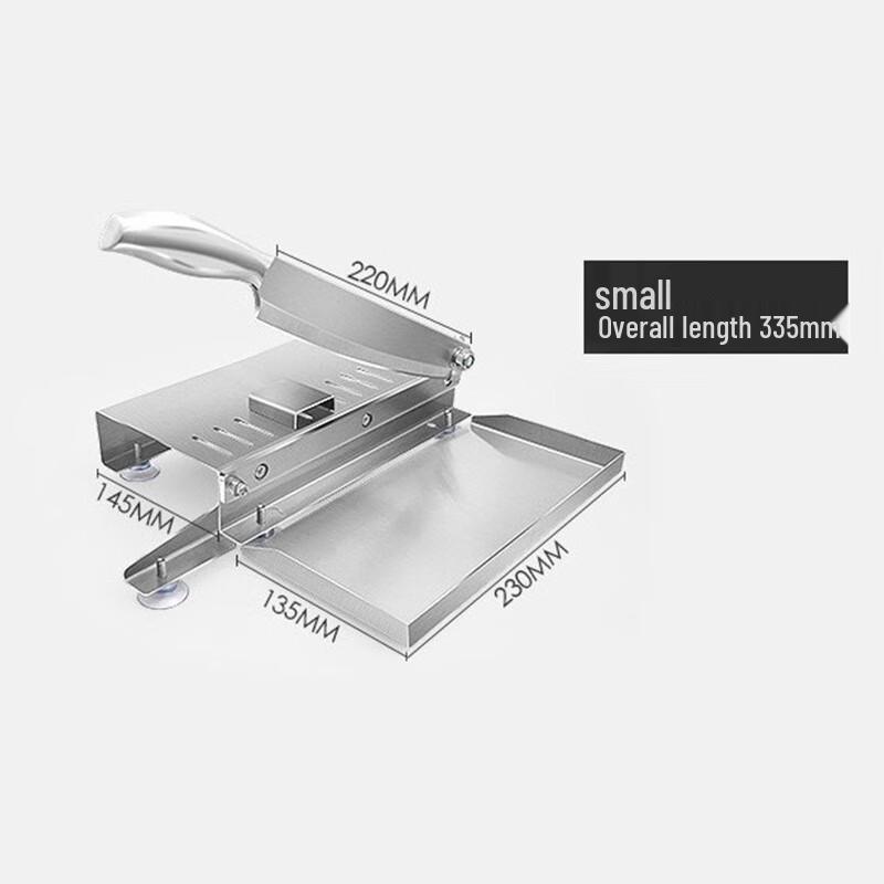 ZISIZ Manual Meat & Herb Slicer with Storage Base