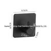 Punch-Free Stainless Steel Adhesive Hook for Coats & Hats - Strong Black Metal Door Hook