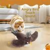 Electronic Flapping Bird Sparrow Cat Toy USB Charging Hangable Interactive Flying Bird Cat Toys Vivid Chirping Touch-Activated