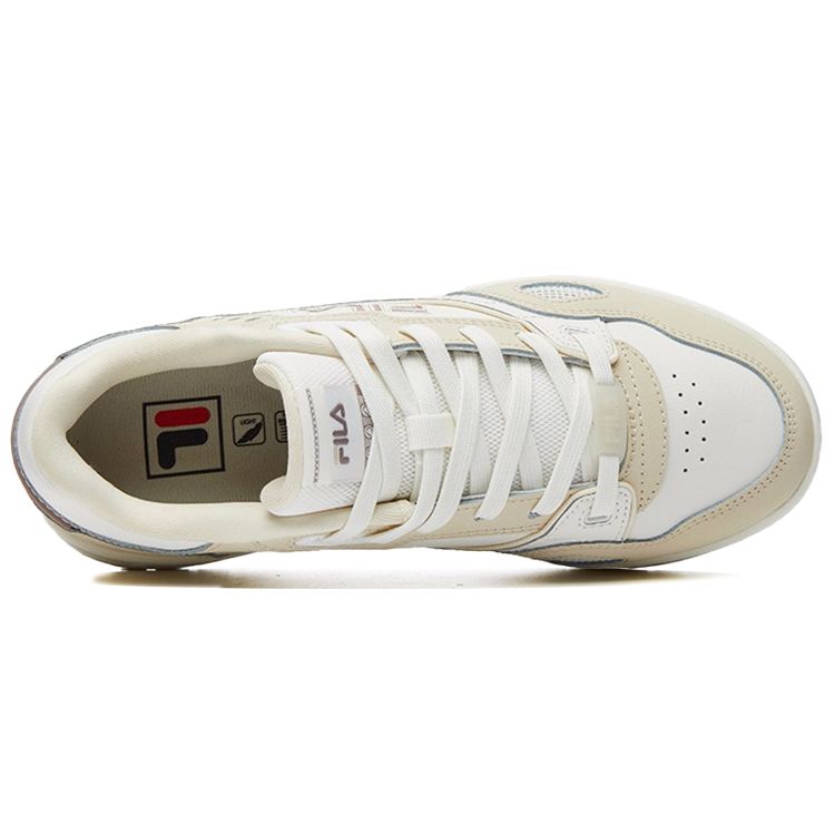 Fila Heritage-FHT Low Top Sports Casual Shock Absorbing Durable Low Top Skate Shoes Women Sneaker Beige F12W131215FSA