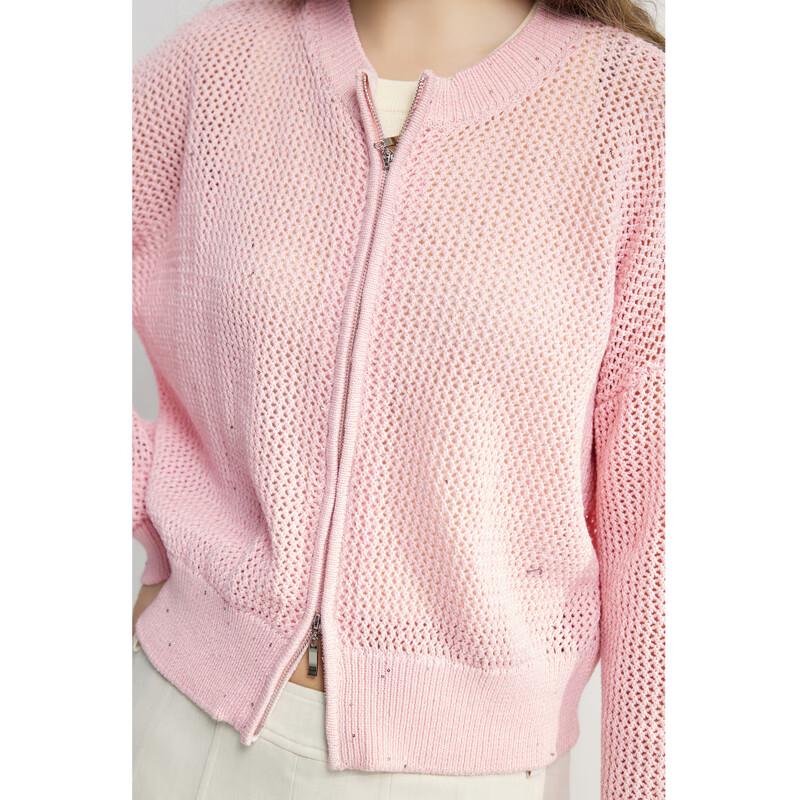 Women's H-Line Openwork Knit Cardigan