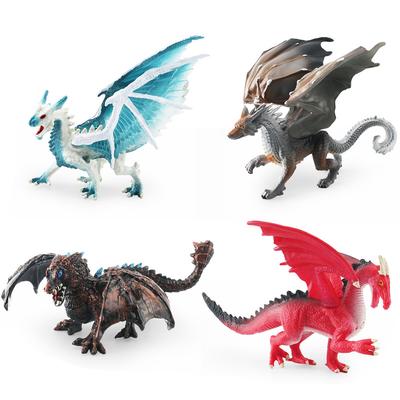 Export Simulation Western Mythical Warcraft Flying Dragon Model Ice Dragon Steel Dragon Fire Eagle Wolf Dragon Desktop Static Ornament