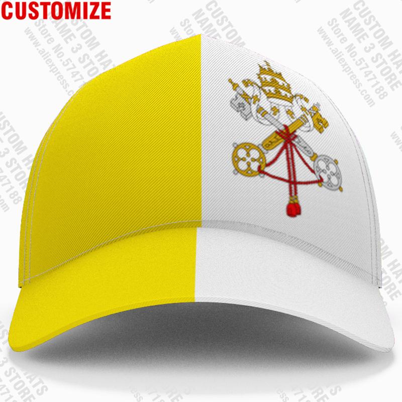 Vatican City State Baseball Cap Free 3D Custom Made Name Team Logo Va Hat Vat Country Travel Latin Nation Vaticano Flag Headgear