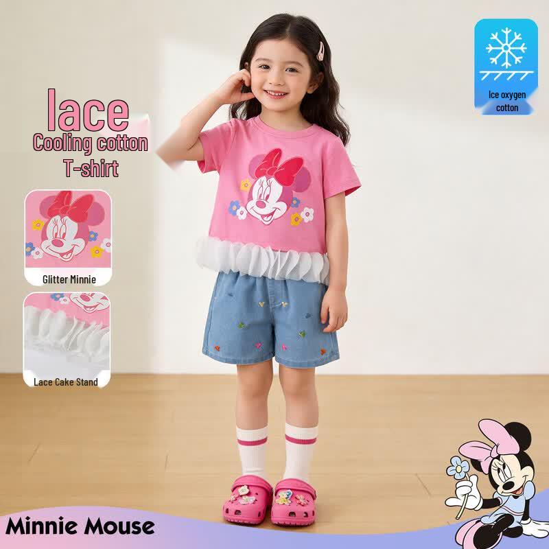 Disney Girls  Ice-Feel Short Sleeve T-Shirt 120/60