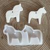 Horse Mold Horse Candle Molds Silicone Easy Release Polymer Plaster Paste Craft Moulds For Pendant Cement Gypsum Decoration