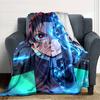 1pc Demon Slayer2 Blanket, Gift, for Men and Women, Soft Blanket, Good for Sofa Bed Couch Travel, Lightweight Flannel Blanket