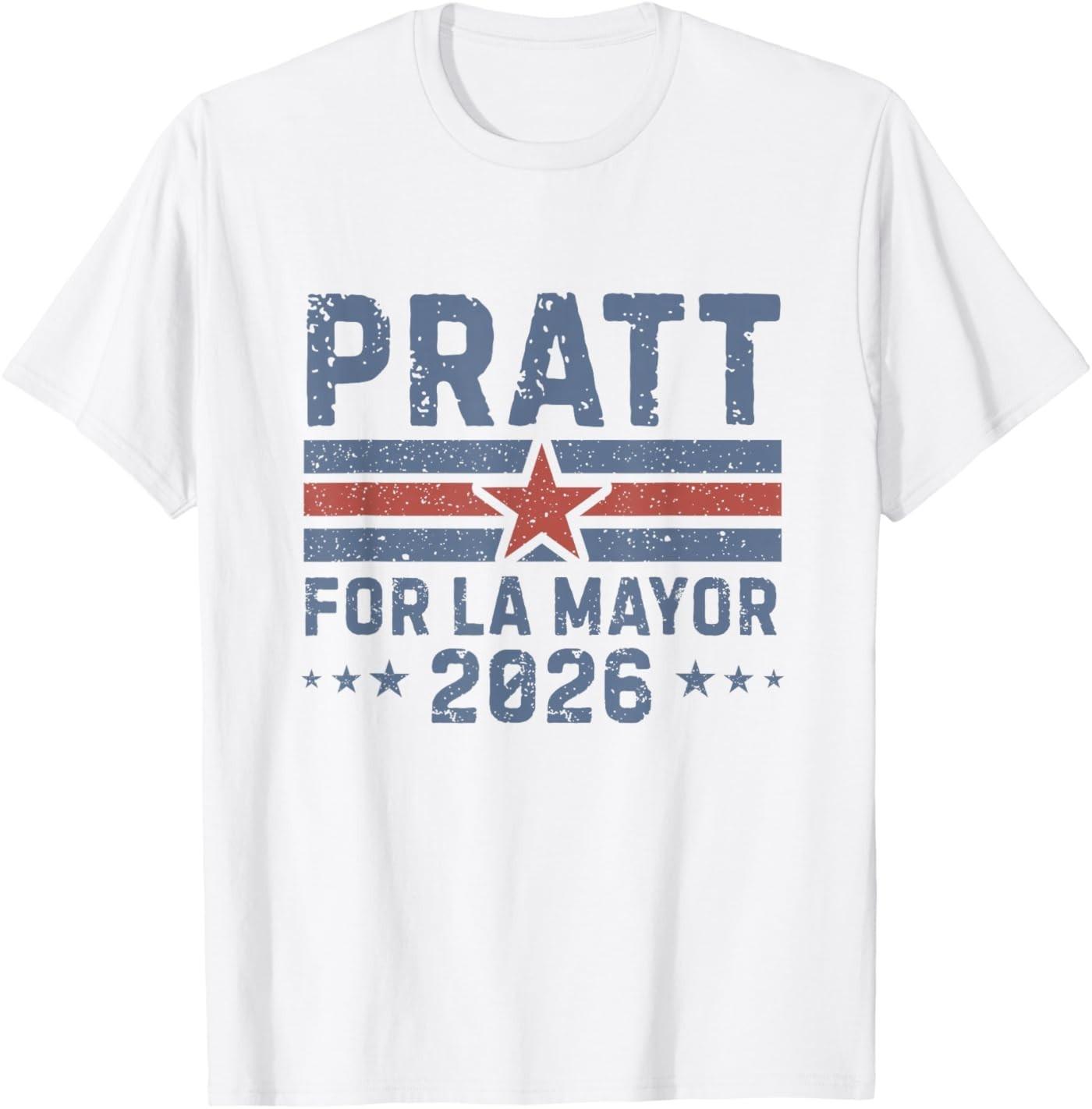 Pratt for Mayor of Los Angeles 2026 - Vintage T-Shirt S разноцветный
