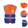 Reflektierende Sicherheitsweste, gut sichtbar, leicht zu tragen, mehrere Taschen, für ehrenamtliches Personal im Sportlager