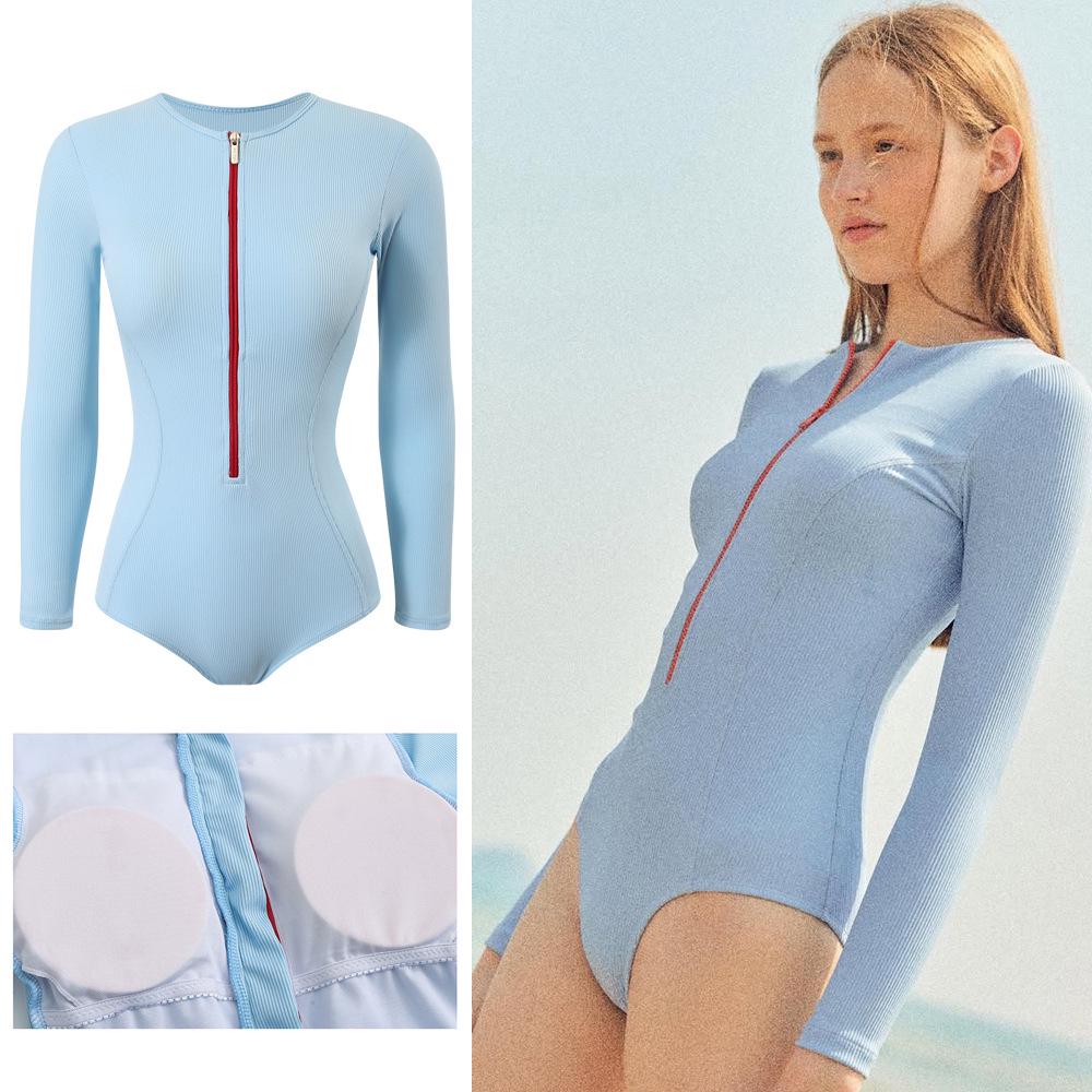 Sporty Youthful Triangle One-Piece Slimming Swimsuit – Sexy, Conservative, Flattering for Racing and Hot Springs