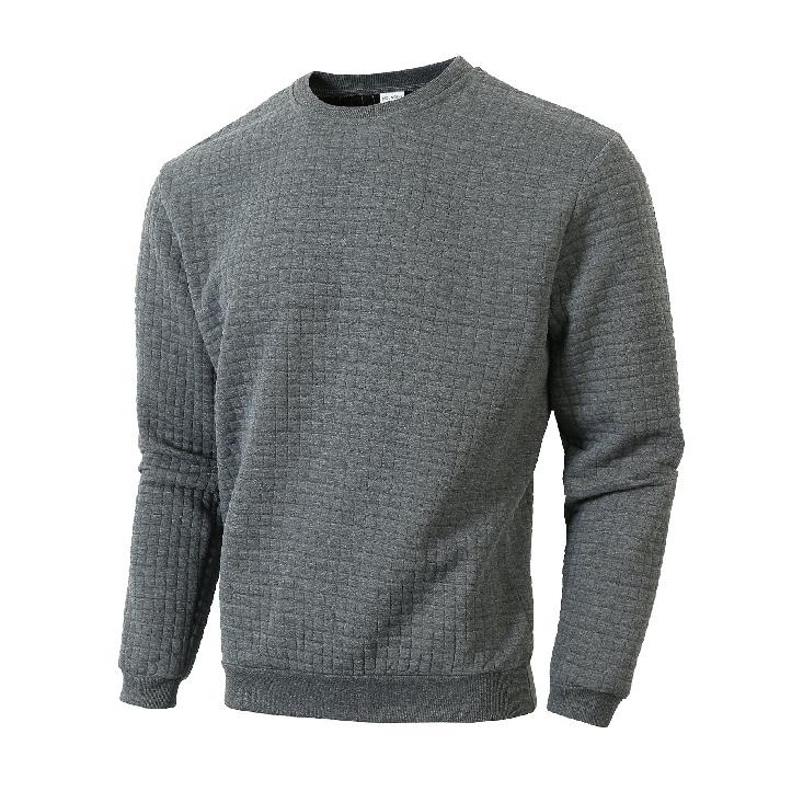 Autumn and Winter New Slim Fit round Neck Long Sleeves Square Plaid Personalized European and American Style Casual Bottoming Shirt Men