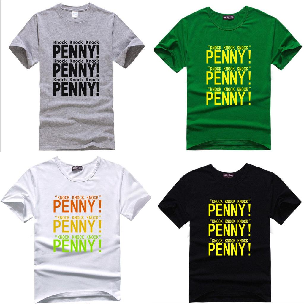 Fashion The Big Bang Theory Funny "penny" Print Sweethearts O-neck T-shirts Premium Quality