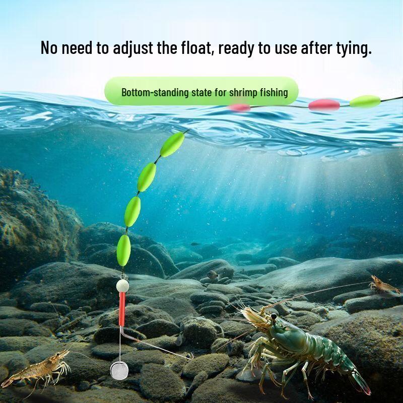 Diaoyu Double Hook Shrimp Fishing Line Set (3-Roll Pack)