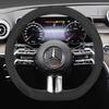 Suede Car Steering Wheel Cover for Mercedes Benz E GLC CLE CLA CLS C B A T GLA SLC 260 200 300 400 220 350 250 180 Accessories BG1
