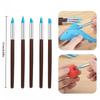 Modeling Dotting Tool Pottery Embossing Tool for Pottery Crafts DIY Crafts Nail Tool 5Pcs Silicone Clay Sculpting Tool