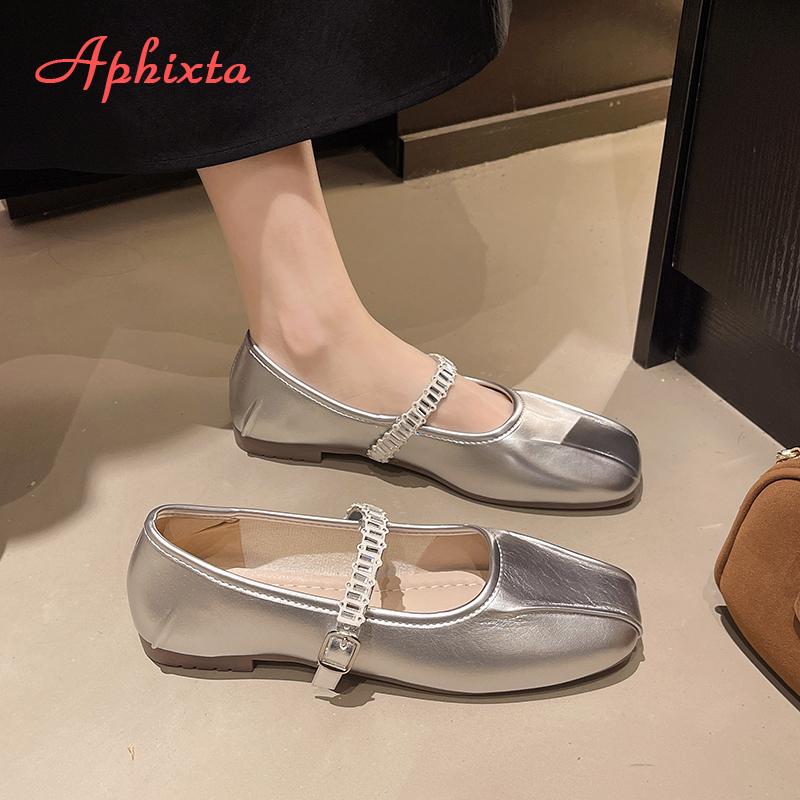 Fashion LazySeal 1.5cm Low Heels Women Loafers Bling Crystal Square Toe Flats Woman Casual Shoes Gold Loafers Comfortable Footwear