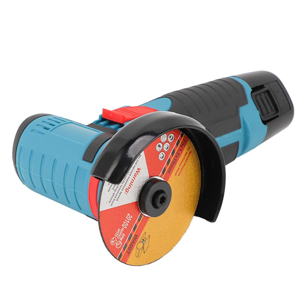Mini polizor unghiular periat cu 2 discuri de tăiere 12V 100?Instrument electric de șlefuit 240V 1500mAh 19500rpm