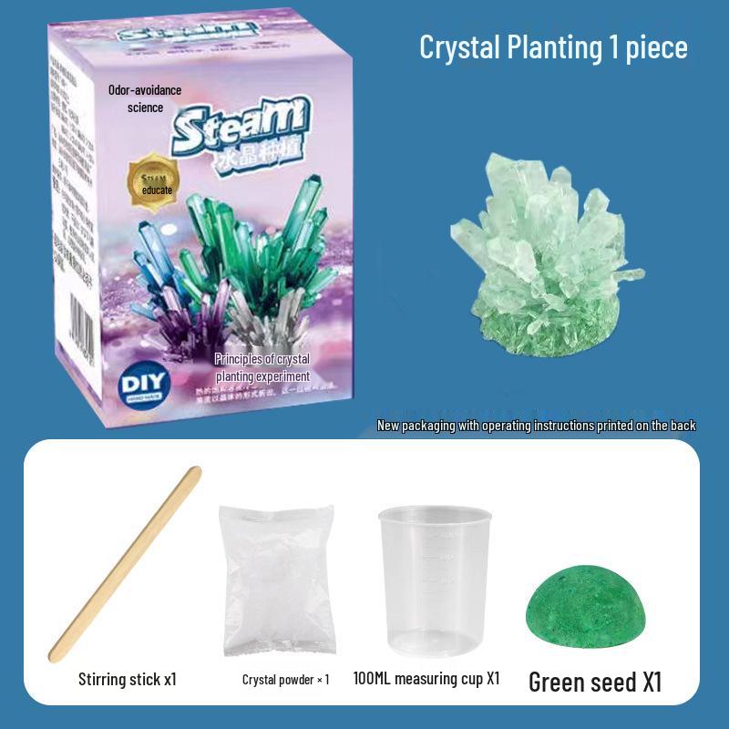 Kids' Crystal Growing Science Kit: DIY Educational Toy for Crafting Crystals