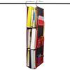 Locker Shelf Organizer 3-Tier Hanging Storage Bag Locker Storage Rack with Side Pockets Hooks for School Gym Closet
