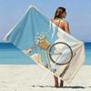 Vintage Bike Sky Beach Towel Patterned Sunscreen And Windproof Suitable For Swimming Pool Camping Travel Blanket
