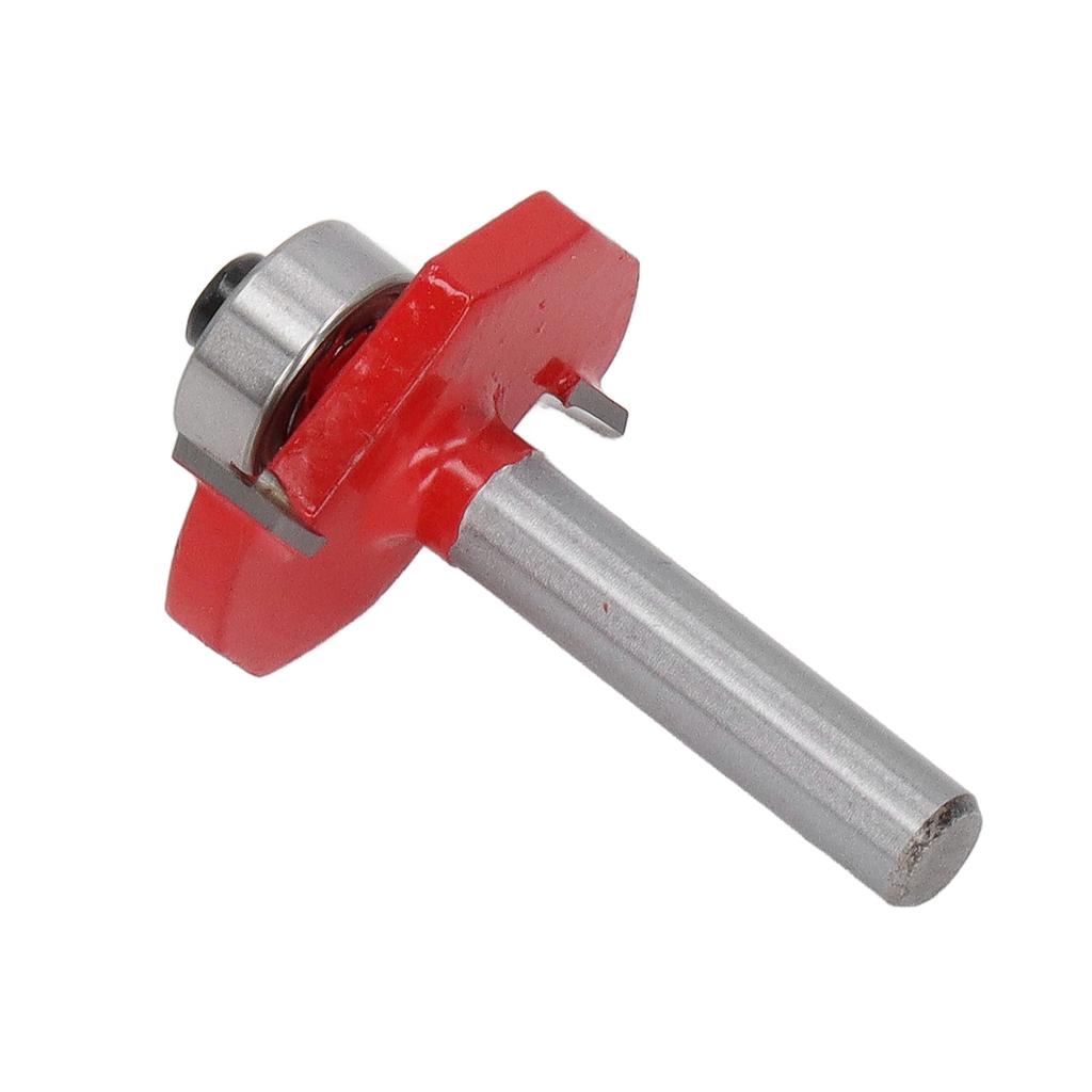 Woodworking T Shaped Router Bit 14in Shank Tungsten Steel Alloy Frame Molding Bit for Carpenter