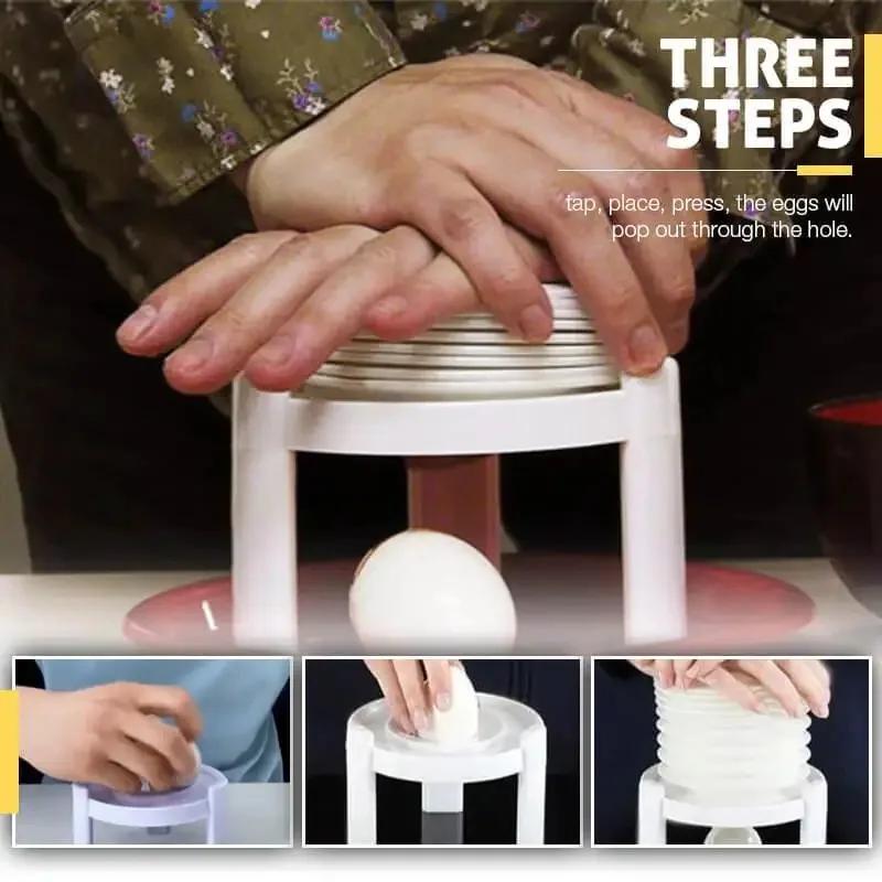 High quality Egg peeler ABS Sheller No peeling of eggshells Mini Cooking Domestic Kitchen Supplies Egg Shell Remove Gadgets bianco