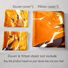 Orange Electric Character Bedding Duvet Cover Sets Duvet Covers Pillowcases Gifts (1 * Duvet Cover 2 * Pillowcases, Without Duvet Insert)
