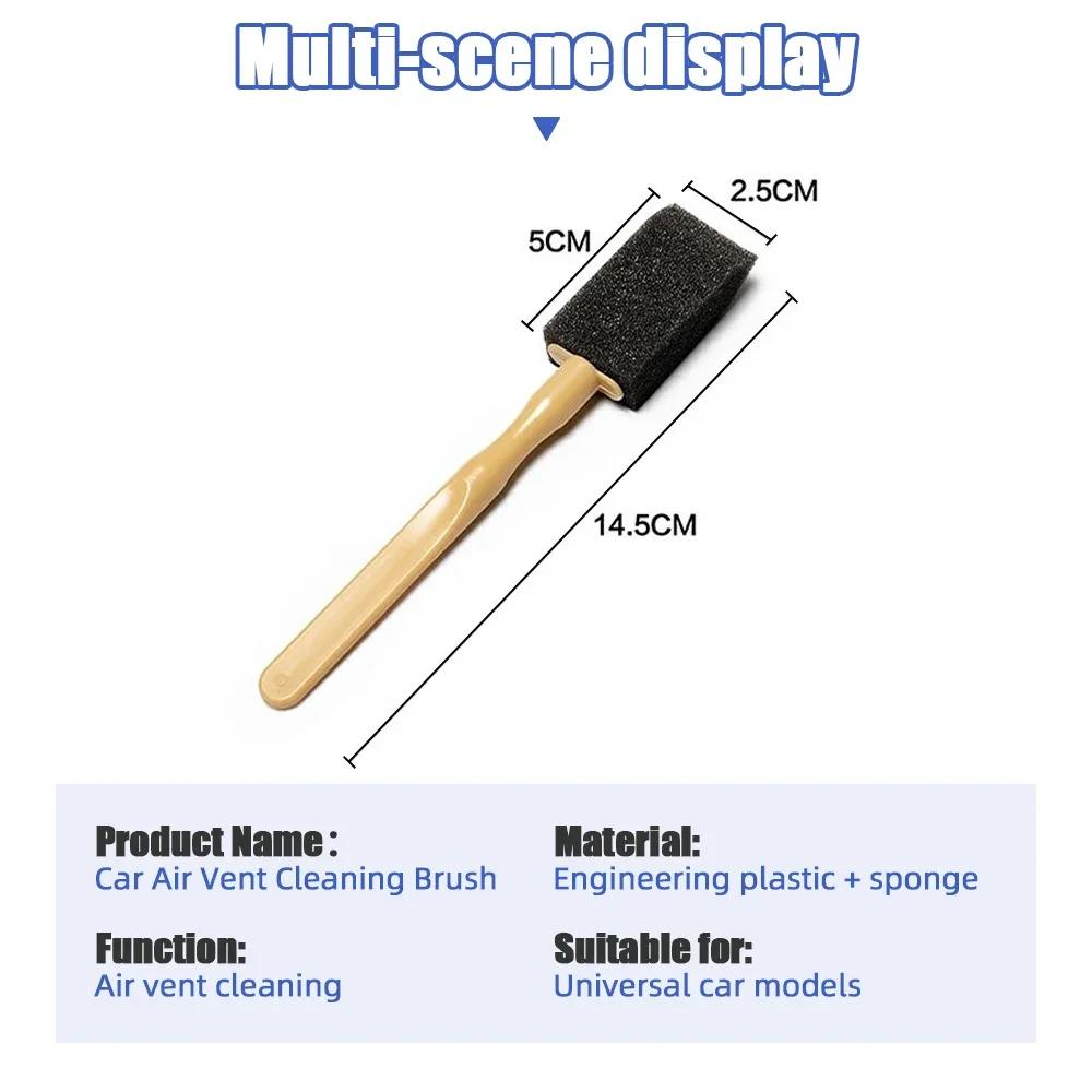 15PCS Car Air Conditioner Sponge Brush Car Detailing Brush Car Grille Cleaner Crevice Dust Removal Brush Auto Clean Tool