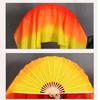 31cm Bamboo Pairs Yangko Dance Bamboo Fans Hand Dye Adults Fan  Kid Women