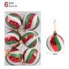 6Pcs/box 6cm Christmas Ball Ornaments Xmas Tree Hanging Pendant Christmas Decorations for Home 2025 Navidad Natal New Year Gift