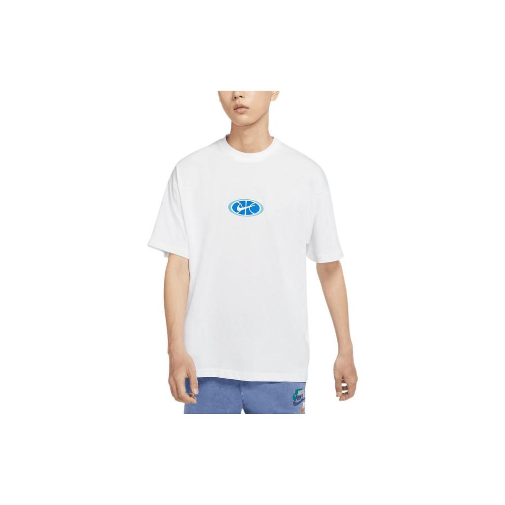 Nike T Shirts Men's White Crew Neck Thin Straight Fit DV9403-100