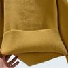 Thickened Basic Style Pile Collar Minimalist Easiest for Match Solid Color Rib Fabric Long Sleeves Women's Bottoming Shirt Autumn Winter Coat