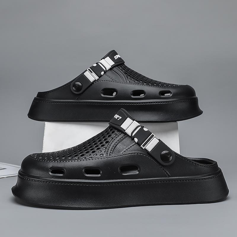 Summer Men Slippers Simple Design Sandals Breathable Garden Shoes Platform Clogs Beach Slippers Flip Flops Indoor Shoes Slides
